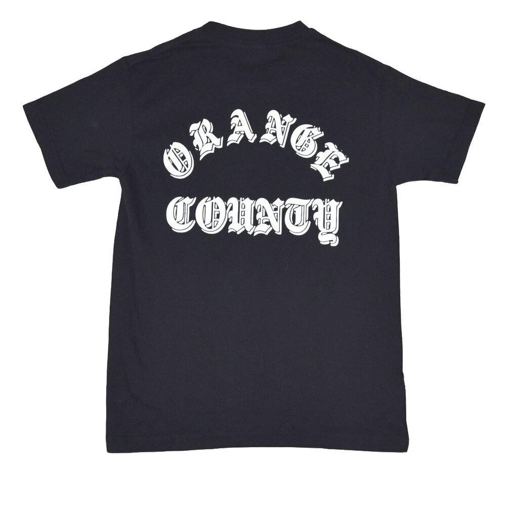 Orange County California Oldskool Lettering Black T Shirt Size Small